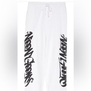 Noon Goons Tag Cotton Wide Leg Sweatpants NWT